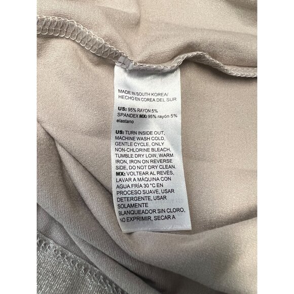 Chico's 4 US XXL Gray Shimmer Foil Touch of Cool Long Sleeve Layering Tee NWT - Picture 7 of 7